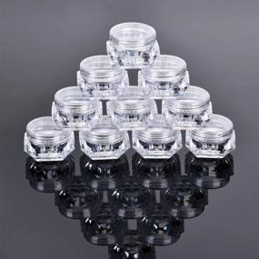 img 1 attached to 💎 Diamond Cosmetic Plastic Sample Containers