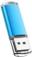 💾 maspen 32gb usb flash drive: high speed usb 2.0 memory stick, blue color, jump drive pen drive logo