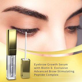 img 1 attached to Brows of Brilliance - Advanced Brow Enhancer & Growth Serum with Biotin & Natural Peptides. Boosts Eyebrow Growth for Thin or Over-Plucked Brows. Effective Lash & Brow Growth Products