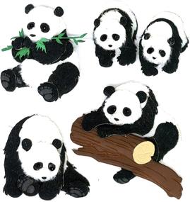 img 1 attached to 🐼 Adorable Jolee's Boutique Pandas Dimensional Stickers: Enhance Your Crafting Projects with Cute Panda Designs