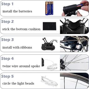 img 2 attached to 🚴 2021 New Version MapleSeeker Bike Wheel Lights - Batteries Included, Waterproof Kid's Bike Lights for Wheels