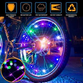 img 1 attached to 🚴 2021 New Version MapleSeeker Bike Wheel Lights - Batteries Included, Waterproof Kid's Bike Lights for Wheels