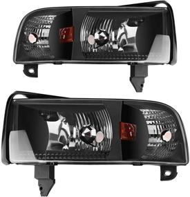 img 4 attached to 🚗 Сборка фар высокого качества для Dodge Ram 1500/2500/3500 (1994-2002) - без DRL