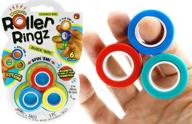 magnetic rings fidget toy: ja-ru roller for endless entertainment (3" diameter) логотип