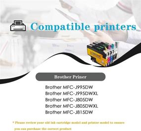 img 2 attached to 🖨️ D Drnoae Compatible Ink Cartridge Replacement for Brother LC3033 LC3035 LC3033XXL, Compatible with MFC-J995DW MFC-J805DW MFC-J995DWXL MFC-J805DWXL MFC-J815DW Printer, 4 Pack ( Black, Cyan, Magenta, Yellow )