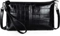👜 vintage leather women's wristlet clutch handbags & wallets with crossbody option logo