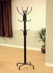 img 3 attached to 🧥 Frenchi Furniture CR002 12-Hook Coat Rack in Black