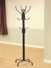 img 4 attached to 🧥 Frenchi Furniture CR002 12-Hook Coat Rack in Black