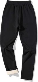 img 3 attached to 🏃 Gihuo Men's Winter Fleece Pants: Sherpa Lined Sweatpants for Active Running and Jogging