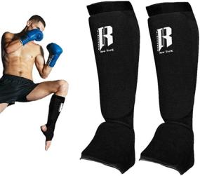 img 4 attached to 🥊 RIMSports Muay Thai Shin Guards Kickboxing Premium MMA Shin Guards and Shin Pads | Ideal Shin Guard for Shin Protection, Wrestling, Sparring, Muay Thai, Kickboxing & Karate