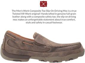 img 3 attached to Twisted Leather Driving Composite Bomber Men's Shoes in Loafers & Slip-Ons