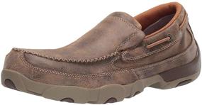 img 4 attached to Twisted Leather Driving Composite Bomber Men's Shoes in Loafers & Slip-Ons