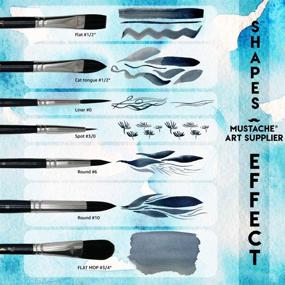 img 2 attached to Watercolor Artist Brushes Set Pcs