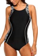 👙 charmleaks women's competitive racerback one piece swimsuit – stylish training swimwear for athletes logo