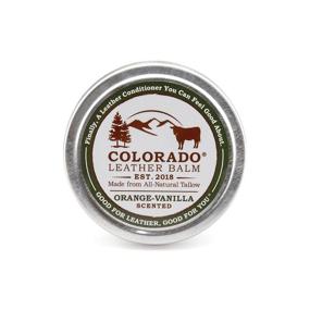 img 3 attached to 🍊 4oz Colorado Leather Balm - Orange Vanilla scent