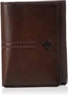 💼 columbia blocking trifold wallet: sleek brown men's organizer in wallets, card cases & money accessories logo