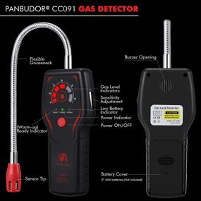 img 1 attached to CC091 Gas Leak Detector: Propane, Methane & Natural Gas Sniffer with Gooseneck Sensor - Adjustable Sensitivity for 50-10,000 ppm - Audible & Visible Alarm