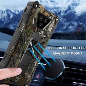 img 3 attached to 📱 Ailiber Kyocera DuraForce Ultra 5G Case: Rugged Phone Cover with Screen Protector, Magnetic Car Mount, Kickstand Holder - UW-Camouflage