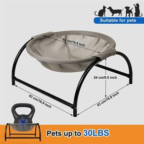 img 3 attached to 🐱 LOOBANI Cat Bed Hammock: Elevated, Washable, and Non-Slip Pet Bed for Indoor/Outdoor Use – Ideal for Kittens and Puppies