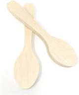 🥄 basswood spoons 2-pack - usa-made whittling spoon blanks for wood craft (2-pack of carving wood blocks) logo