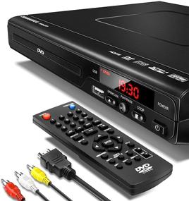 img 4 attached to 📀 High-quality Full HD 1080p DVD Players with HDMI Output: Play All Formats & Regions, USB Port, Remote Control, AV/HDMI Cable Included