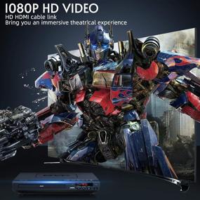 img 3 attached to 📀 High-quality Full HD 1080p DVD Players with HDMI Output: Play All Formats & Regions, USB Port, Remote Control, AV/HDMI Cable Included