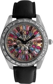 img 2 attached to Peugeot Women Kaleidoscope Crystal Leather