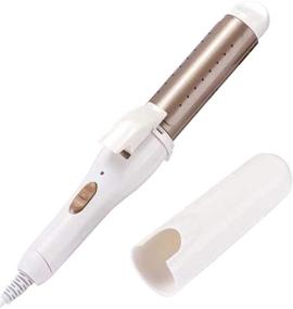 img 4 attached to 💇 One Last Time 30W 220V 2 in 1 Mini Hair Straightener Curling Wand Flat Iron Hair Curler - Fast Heating Hair Styling Tool (Gold)