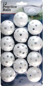 img 1 attached to Enhance Your Golf Skills with Intech Practice Balls featuring Holes