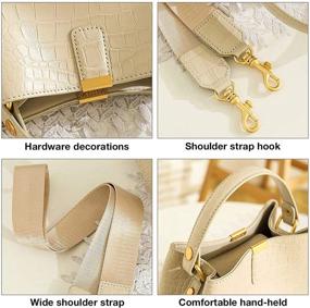 img 1 attached to FOXER Handbags Designer Crocodile Shoulder Women's Handbags & Wallets for Shoulder Bags