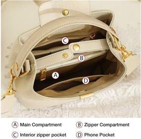 img 2 attached to FOXER Handbags Designer Crocodile Shoulder Women's Handbags & Wallets for Shoulder Bags