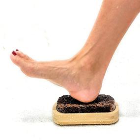 img 4 attached to 👣 Pumice Stone Foot Scrubber: Exfoliate, Massage, and Clean Feet - For Shower Floor - Suctions to Shower & Bath - Dead Skin & Callus Removal - Men and Women