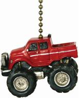 clementine design red monster truck fan pull - ceiling fan decor логотип