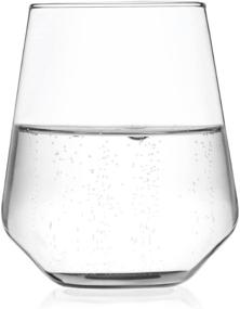 img 1 attached to 🍷 14 oz Harmony Stemless Wine Glasses by Rastal - Ideal for Wine, Craft Beer, or Water - Set of 6