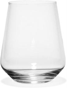 img 2 attached to 🍷 14 oz Harmony Stemless Wine Glasses by Rastal - Ideal for Wine, Craft Beer, or Water - Set of 6