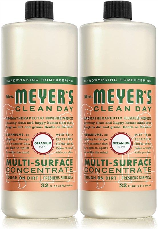 mrs meyers multi surface concentrate geranium 로고