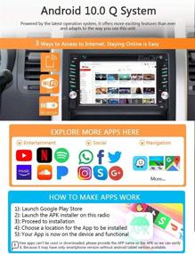 img 3 attached to 🚗 Финальный двойной DIN автомагнитола с Carplay: Андроид 10 головное устройство с GPS навигацией, сенсорным экраном, WiFi, Bluetooth, USB/SD, FM/AM/RDS, поддержкой Android Auto и камерой заднего вида!