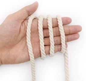 img 3 attached to 🧵 Revitalizing 20 Yards 8mm Macrame Cord: Durable Cotton Macrame String for DIY Crafts, Gifts