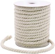 🧵 revitalizing 20 yards 8mm macrame cord: durable cotton macrame string for diy crafts, gifts logo