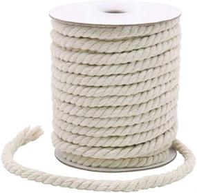 img 4 attached to 🧵 Revitalizing 20 Yards 8mm Macrame Cord: Durable Cotton Macrame String for DIY Crafts, Gifts