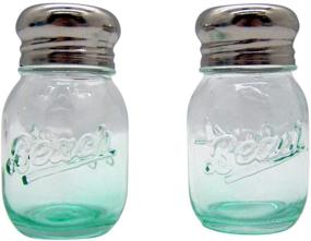 img 1 attached to 🧂 3-Inch Mini Glass Mason Jar Salt and Pepper Shakers Set