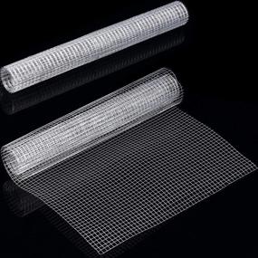 img 4 attached to 🐔 SATINIOR 2 Sheets 1/4 Inch Wire Metal Mesh: Ideal Chicken Wire Net for Craft Work, 13.7 x 40 Inches Hardware Cloth - Premium Silver Galvanized Welded Wire Metal Mesh
