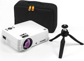 img 4 attached to 🎥 KODAK FLIK X7 Home Projector: 1080p HD, Compact & Portable, Tripod & Case Included, Up to 150” Projection, 720p Native Resolution, 30,000 Hour LED Lamp, AV, VGA, HDMI & USB Compatible