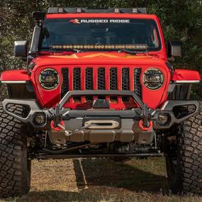 img 2 attached to 🚙 Rugged Ridge Overrider Bumper, 18-Present Jeep Wrangler JL/JLU & 20-Present Gladiator JT