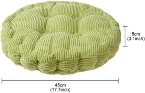 img 2 attached to 💚 Enhance Comfort and Style with Saim Round Pillow Chair Pad - Green, 45cm: Perfect for Indoor and Outdoor Use!