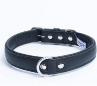 leather collar padded retriever terrier logo