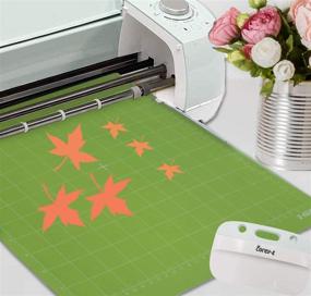 img 1 attached to 🔪 Premium 12x12 Cutting Mat Set for Cricut Explore One/Air/Air 2/Maker - 3 Pack with Standardgrip, XL Scraper & Craft Vinyl Accessories