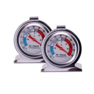 🌡️ accurate 2 pack jsdoin freezer refrigerator thermometers with large dial for precise temperature monitoring logo