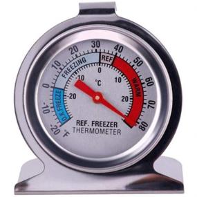 img 1 attached to 🌡️ Accurate 2 Pack JSDOIN Freezer Refrigerator Thermometers with Large Dial for Precise Temperature Monitoring