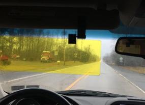 img 1 attached to 🌃 Накидка Glare Guard для ночного вождения: Замените ночные очки для вождения на поляризованный HD накидку от ослепляющих фар - Универсальный размер 14" x 3.25" подходит для автомобилей, грузовиков, внедорожников и домов на колёсах - Произведено в США